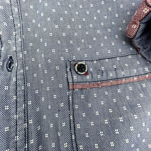 Engbers Regular Fit Blue Short Sleeve Shirt Size 3XL - Picture 3 of 7